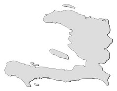 地图海地政治地图海地与的几个部门
