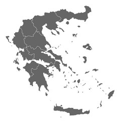 地图希腊政治地图希腊与的几个州