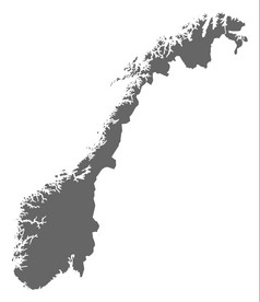地图挪威政治地图挪威与的几个县