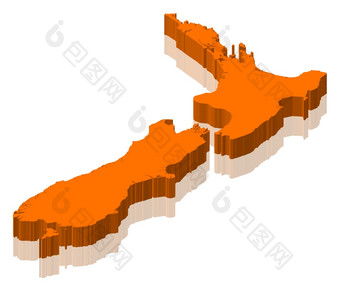 地图新新西兰政治地图新新西兰与的几个地区