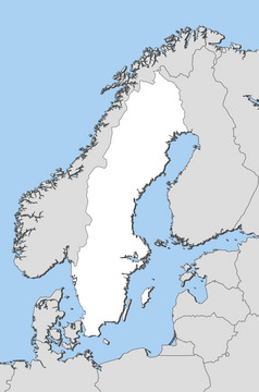 地图瑞典政治地图瑞典与的几个省