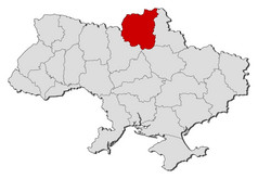 地图乌克兰切突出显示政治地图乌克兰与的几个个州在哪里切突出显示