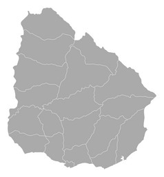 地图乌拉圭政治地图乌拉圭与的几个部门