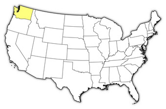 地图的曼联州<strong>华盛顿</strong>突出显示政治地图曼联州与的几个州在哪里<strong>华盛顿</strong>突出显示