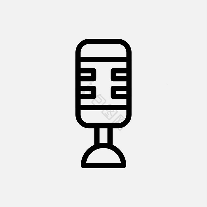 麦克风行图标图片