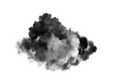 云孤立的黑色的背景