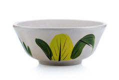 陶瓷碗孤立的白色背景
