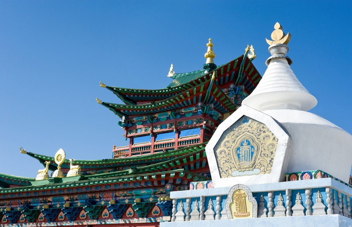佛教佛塔纪念碑对佛教寺庙图片