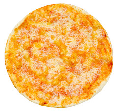 素食者披萨与被捣成糊状的西红柿而且奶酪孤立的