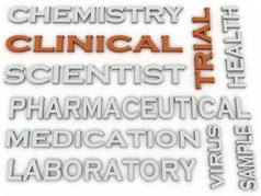 图像临床试验实验新产品词云概念