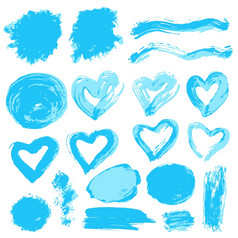 集合蓝色的油漆墨水刷中风刷行脏元素集合墨水墨水刷中风刷行垃圾