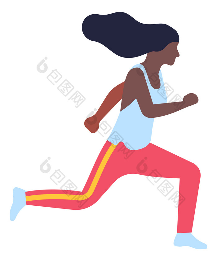 运行女人运动员培训为马拉松有氧运动锻炼向量插图运行女人运动员培训为马拉松有氧运动锻炼