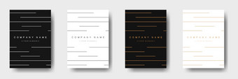 现代封面设计最小的设计为小册子宣传册业务公司向量模板