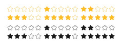 五个星星评级高马克溢价质量消费者评级向量插图