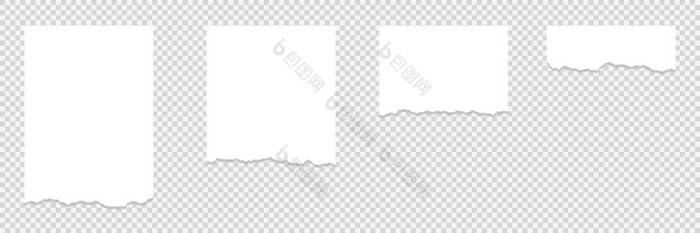 集撕裂表纸撕裂表纸与影子向量集撕裂表纸撕裂表纸与影子向量插图