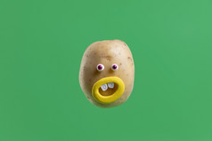有趣的土豆与脸贴纸