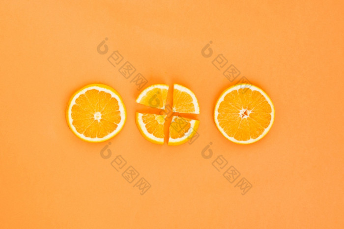 三个橙色片决议和高质量美丽的照片三个橙色片高质量和决议美丽的照片概念