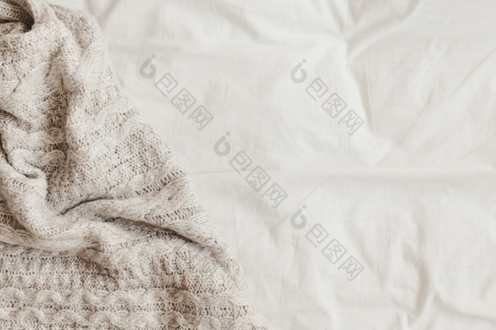 羊毛格子白色床单决议和高质量美丽的照片羊毛格子白色床单高质量和决议美丽的照片概念