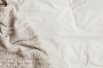 羊毛格子白色<strong>床单</strong>决议和高质量美丽的照片羊毛格子白色<strong>床单</strong>高质量和决议美丽的照片概念