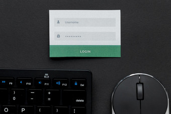 前视图<strong>用户</strong>名密码信息与鼠标键盘高决议照片前视图<strong>用户</strong>名密码信息与鼠标键盘高质量照片
