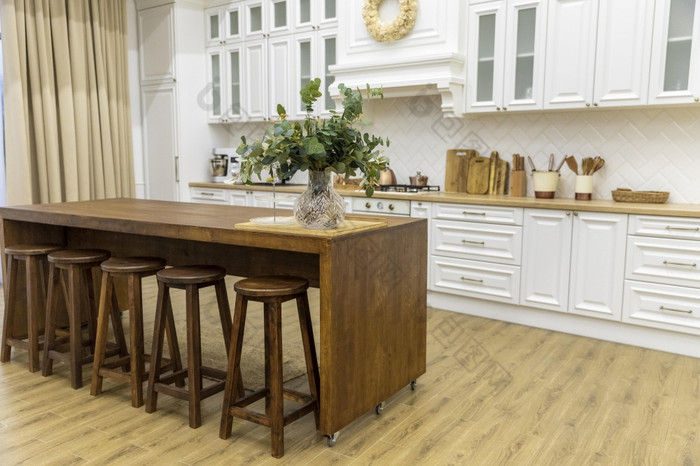 厨房室内设计木家具高决议照片厨房室内设计木家具高质量照片