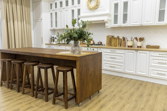 厨房室内设计木家具高决议照片厨房室内设计木家具高质量照片