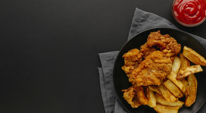 前视图鱼芯片板高决议照片前视图鱼芯片板高