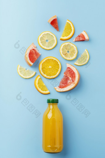 前视图健康的喝与水果高决议照片前视图健康的喝与水果高质量照片