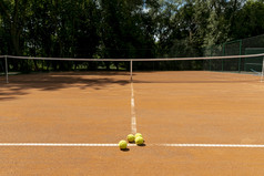 网球法院与网球球地面