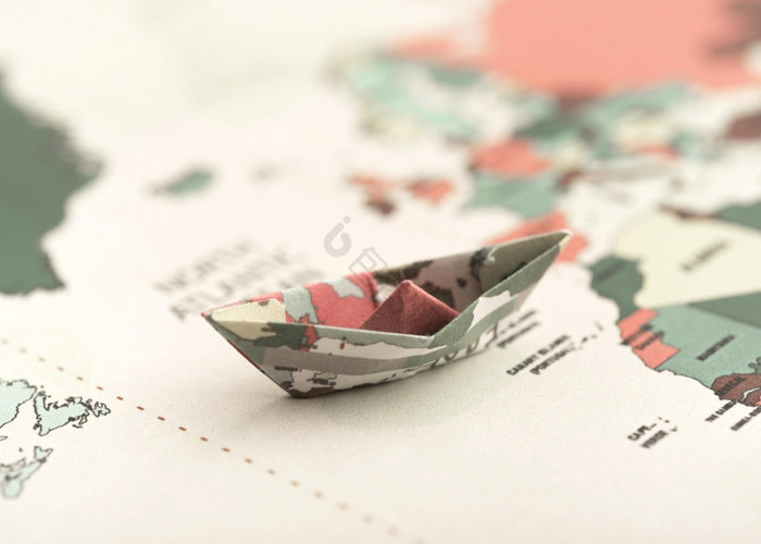 小折纸船世界地图图片