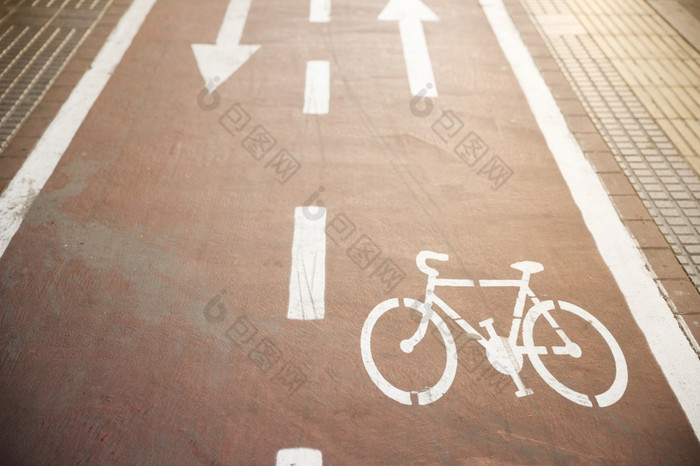 自行车路标志路