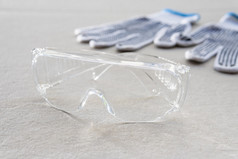 高视图安全眼镜建设手套