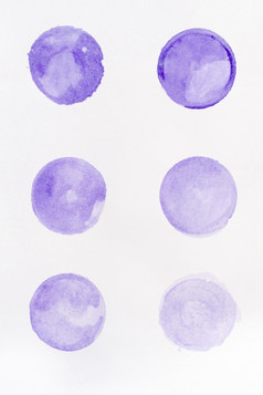 紫罗兰色的点水彩画白色壁纸