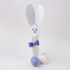 木兔子与纸耳朵复活节鸡蛋