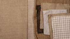 平躺单色分类纺织品与复制空间