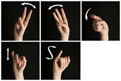 集合手手势标志语言