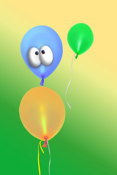 漫画节日充气气球