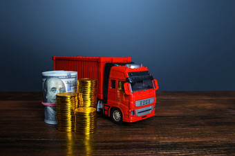 运费卡车和钱评估的运输市场和的成本运输货物航运服务成本燃料和维护缺乏司机严厉的工作条件