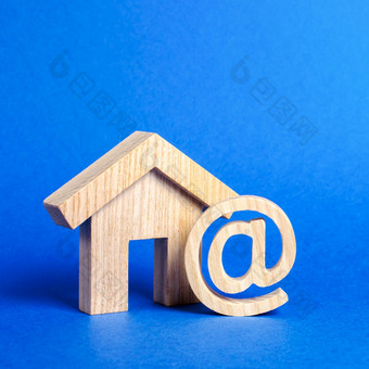 电子邮件图标和房子联系人为业务首页页面首页地址沟通互联网互联网和全球沟通数字化经济和流程商业