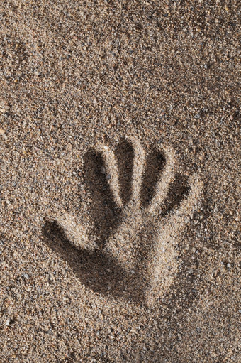手打印粗沙子