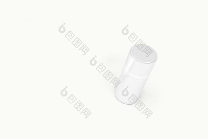 化妆品模型模板白色背景塑料容器为化妆品产品管奶油能美产品孤立的白色背景呈现