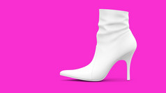 白色魅力高非常鞋子渲染合适的为你的美设计元素