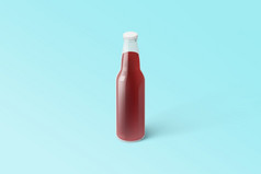 各种各样的水果苏打水瓶不含酒精的喝与水滴孤立的toscha背景呈现合适的为你的设计项目