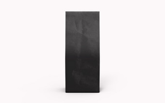 茶咖啡黑色的纸<strong>包装袋</strong>孤立的白色背景呈现