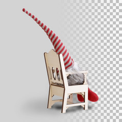 可爱的圣诞节Gnome为首页装饰