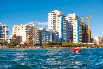 海边视图利马索尔市中心塞浦路斯海边视图利马索尔市中心塞浦路斯