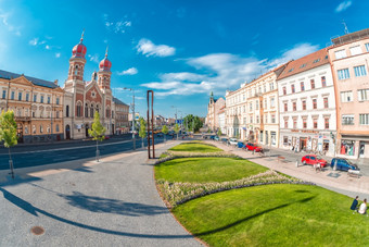 皮尔森plzen捷克共和国五月的伟大的会堂的第二个最大会堂欧洲