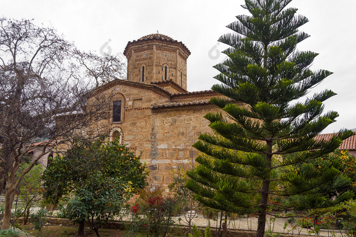 修道院loukous专用的的蜕变的救世主和位于附近加藤多利亚纳是建的废墟polemokratisrsquo伯特利修道院loukous世外桃源希腊