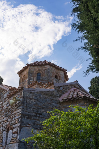 圣约翰基尼戈斯修道院使石头圣约翰基尼戈斯修道院修道院位于要快乐帕拉斯凯维圣约翰基尼戈斯修道院使石头