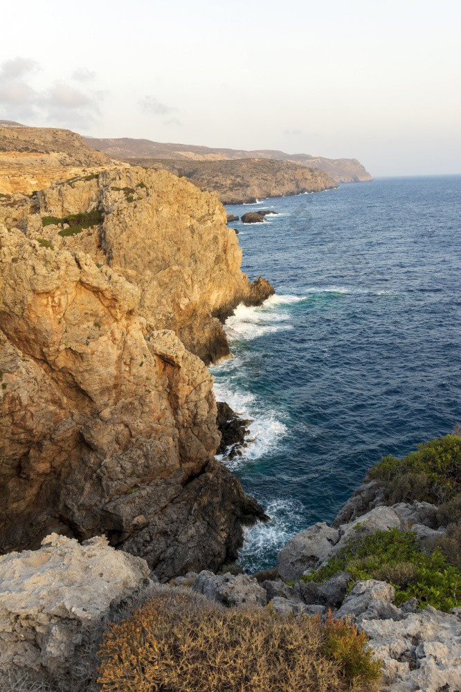 美丽的风景的西方海岸基西拉的爱琴海海希腊美丽的风景的西方海岸基西拉的爱琴海海希腊